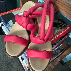 MM6 Red Women's Sandals